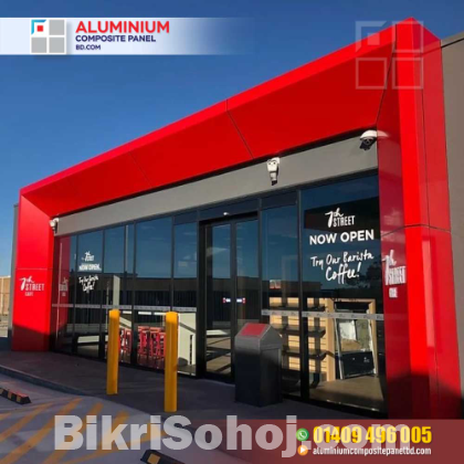 Aluminium Composite Panel for Coffee House.